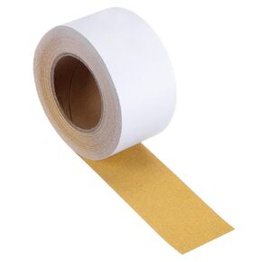 PSA Sandpaper Roll - [2.8 Inch x 20 Yard x 150 Grit] C-Weight Sticky-Back Sanding Rolls for Automotive Car Paint Woodworking Metal Finishing Use, Aluminum Oxide, Gold Tone