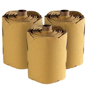 300 PCS 6 Inch Gold PSA Sanding Discs 80 Grit Self Adhesive Sticky-Back Sandpaper for DA Sander Automotive Car Paint Woodworking Wood Metal Finishing