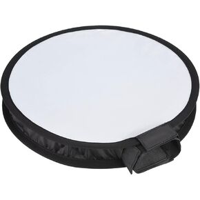 Portable Round Shape Speedlite Softbox Diffuser Camera Flash Light Eliminate Harsh Light Shadows Spread Effects Flash Wider Lightweight Portable 40CM Black White