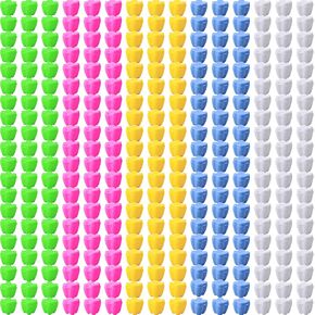 300 Pcs Kids Multicolor Tooth Savers Bulk Plastic Lost Tooth Holders Mini Tooth Treasure Chest for Boys Girls Keepsake Party Supplies Dentist Office Giveaways, 5 Colors