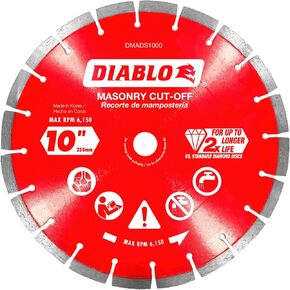 Diablo 10 in. Diamond Segmented Cut-Off Discs for Masonry