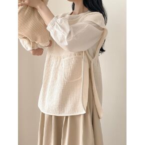 Wearable Burp Cloth for Parents – Premium Cotton, Breastfeeding-Friendly, Newborn Softness, Comportable Apron, Made in Korea (Signature)