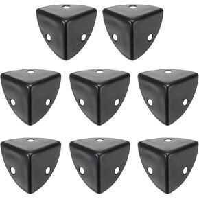 UXCELL 8PCS Metal Corner Protector 1.5 × 1.5 × 1.5 بوصة مربع الحافة واقي واقي الزنك سبيكة سبيكة حامي زوايا الأثاث تزيين (الفضة)