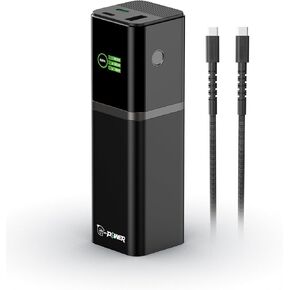 GT19 Ultra Power Bank, 140W Fast Charging and Recharge, 12,000mAh 3-Port 176W Total Output, Recharge in 19min, Compatible with MacBook Pro/Air, for iPhone 15/14/13 Series, Samsung, and More.