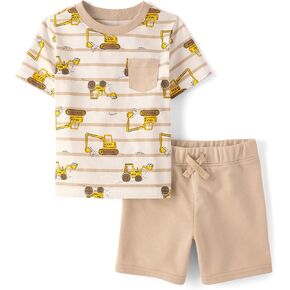 The Children's Place baby-boys And Toddler Short Sleeve Top and Shorts 2 Piece Outfit