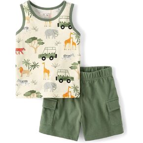The Children's Place baby-boys And Toddler Tank Top and Shorts 2 Piece Outfit