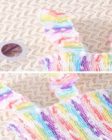 Little Girls Dress for Toddler Fairy Dresses Baby Kids Rainbow Princess Dress Kids Beach Sleeveless Sundress 2-7 Years in Kuwait