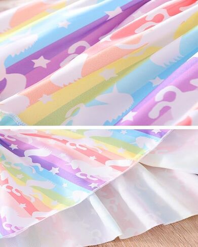 Little Girls Dress for Toddler Fairy Dresses Baby Kids Rainbow Princess Dress Kids Beach Sleeveless Sundress 2-7 Years in Kuwait