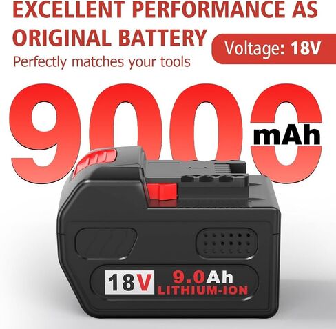 Mrupoo 18V 9.0Ah Replacement Battery Compatible with Milwaukee 18v 9000mAh 48-11-1820 48-11-1850 48-11-1828 48-11-10 Lithium-Ion Battery Cordless Power Tools 2Pack in Kuwait
