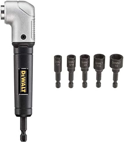 مرفق الزاوية اليمنى DeWalt ، التأثير جاهز (DWARA120) ومجموعة حامل البتات Dewalt ، 14 قطعة (DWPVTC14) in Kuwait