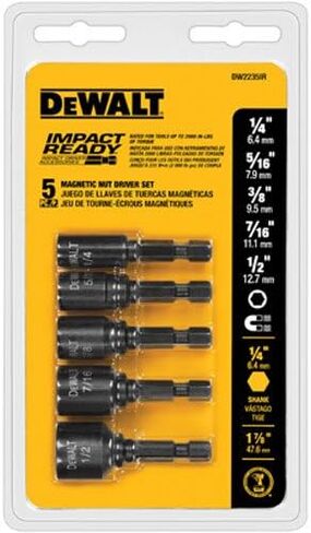مرفق الزاوية اليمنى DeWalt ، التأثير جاهز (DWARA120) ومجموعة حامل البتات Dewalt ، 14 قطعة (DWPVTC14) in Kuwait