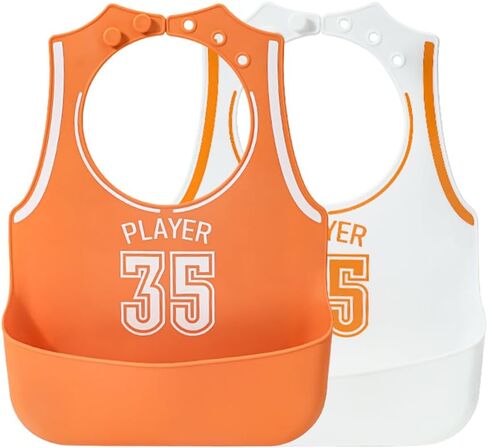 Silicone Bibs for Babies, Waterproof Eating Bibs for Boys Girls, Soft Silicone Bibs Baby Feeding Essentials Baby Gifts in Saudi Arabia