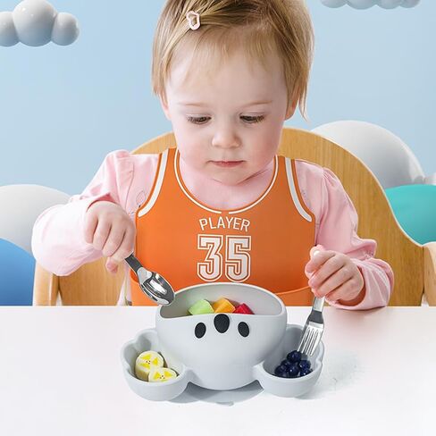 Silicone Bibs for Babies, Waterproof Eating Bibs for Boys Girls, Soft Silicone Bibs Baby Feeding Essentials Baby Gifts in Saudi Arabia