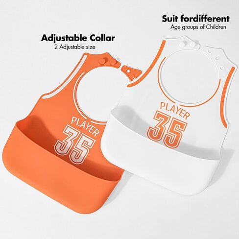 Silicone Bibs for Babies, Waterproof Eating Bibs for Boys Girls, Soft Silicone Bibs Baby Feeding Essentials Baby Gifts in Saudi Arabia