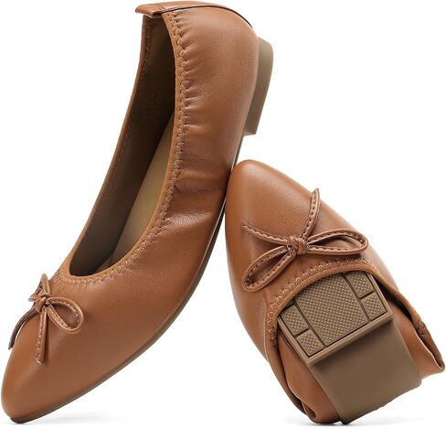 DREAM PAIRS Women's Foldable Flats Shoes Pointed Toe Ballet Flats Bowknot Comfort Slip on Dress Shoes in Saudi Arabia