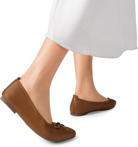 DREAM PAIRS Women's Foldable Flats Shoes Pointed Toe Ballet Flats Bowknot Comfort Slip on Dress Shoes in Saudi Arabia