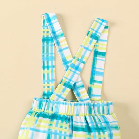 VINUOKER Baby Boy 3pcs Suspender Gentlemen Outfits Set in Saudi Arabia