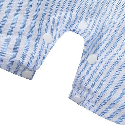 Bakjuno Toddler Baby Boys Girls First Easter Tearfits Bunny Pattern Sumpender Romper Blue Stripes Pants Easter Gets in Kuwait
