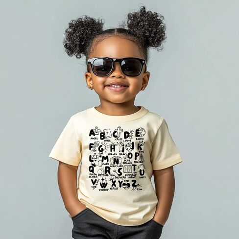 Toddler Shirts for Boys Grils Kids, Funny Prints Tee for Baby Boys Girls, Engineering Vehicles, Moon, Alien Cowboy，2-6T in Saudi Arabia