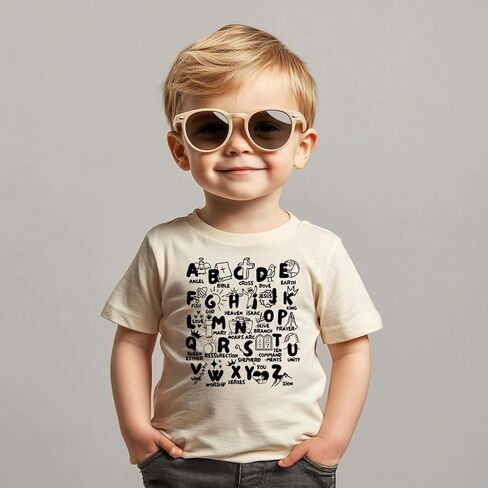 Toddler Shirts for Boys Grils Kids, Funny Prints Tee for Baby Boys Girls, Engineering Vehicles, Moon, Alien Cowboy，2-6T in Saudi Arabia