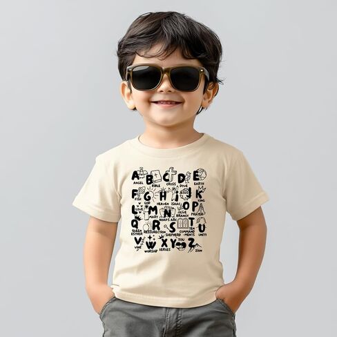Toddler Shirts for Boys Grils Kids, Funny Prints Tee for Baby Boys Girls, Engineering Vehicles, Moon, Alien Cowboy，2-6T in Saudi Arabia