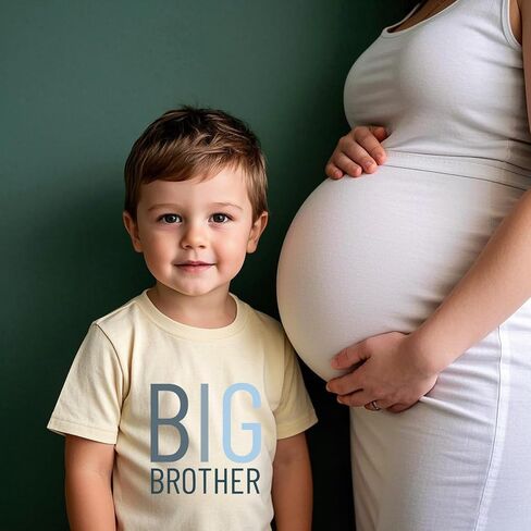 Big Brother T-Shirt Big Brother Shirt Toddler Boys Promoted to Big Bro Clothes Outfit Announcement Tees Top 2-7 Years in Saudi Arabia