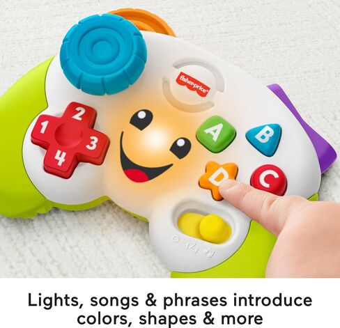 Fisher-Price Baby & Toddler Toy Laugh & Learn Game & Learn Controller with Music & Lights for Early Pretend Play Infants Ages 6+ Months in Saudi Arabia