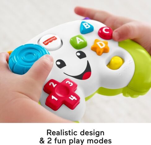 Fisher-Price Baby & Toddler Toy Laugh & Learn Game & Learn Controller with Music & Lights for Early Pretend Play Infants Ages 6+ Months in Saudi Arabia