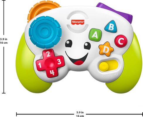 Fisher-Price Baby & Toddler Toy Laugh & Learn Game & Learn Controller with Music & Lights for Early Pretend Play Infants Ages 6+ Months in Saudi Arabia