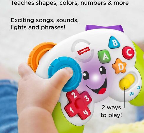 Fisher-Price Baby & Toddler Toy Laugh & Learn Game & Learn Controller with Music & Lights for Early Pretend Play Infants Ages 6+ Months in Saudi Arabia