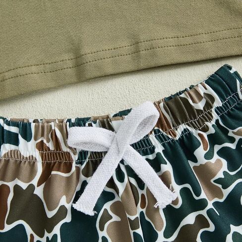 Kaipiclos Baby Boys Clothes Toddler Summer Outfits Short Sleeve Duck Print Pocket T-Shirt Tops and Shorts Farm Baby Clothes in Saudi Arabia