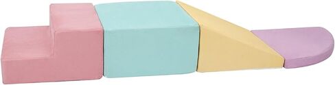 Soft Climbing Indoor Set for Toddlers - 4PCS Foam Climbing Blocks for Crawling, Sliding, and Active Play - Safe Toddler Climbing Toys for Ages 1-3 in Saudi Arabia