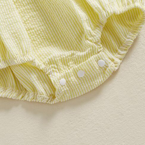 Baby Girl Easter Outfit Newborn Bunny Bubble Romper Infant Big Bowknot Plaid T Shirt Top Toddler Summer Clothes in Kuwait