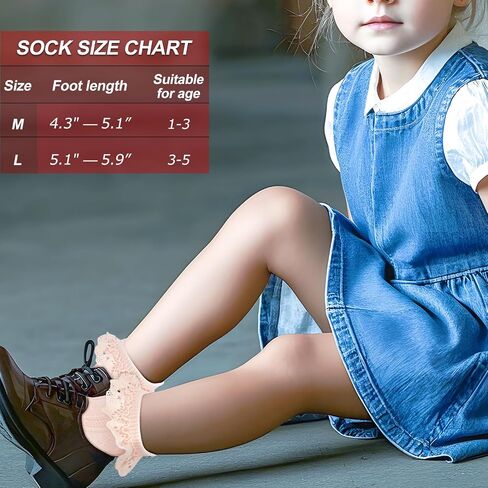 Toddler Girl Socks Ruffle Lace Trim Eyelet Frilly Princess for Baby Girl Socks Infant Toddler Girl Fancy Dress Socks in Saudi Arabia