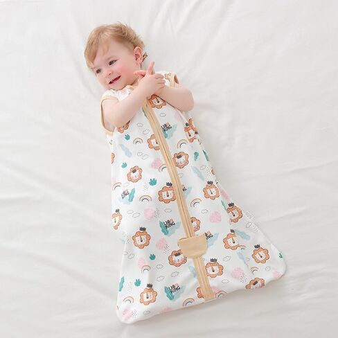 Newborn New Blanket Soft Cotton Baby Sleeping Bag Zipper Breathable Knitted Design Double-Layer Vest Sleeping Bag Knitted 100% Pure Cotton Anti Kick (3-6 Months, Astronaut Pattern) in Saudi Arabia