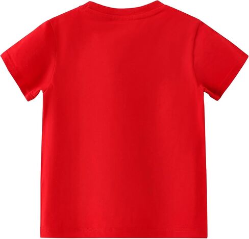 AIWUHE Toddler T Shirts Cotton Summer Tshirts Boys Girls Basic Tee Undershirts Short Sleeve Clothes Crew Neck Shirts 2-7Y in Saudi Arabia