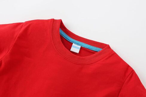 AIWUHE Toddler T Shirts Cotton Summer Tshirts Boys Girls Basic Tee Undershirts Short Sleeve Clothes Crew Neck Shirts 2-7Y in Saudi Arabia