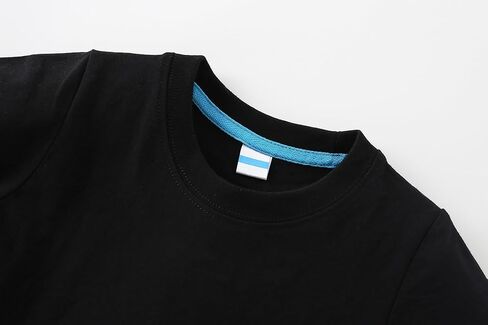 Aiwuhe Toddler T قمصان القطن الصيف Tshirts Boys Girls Basic Tee Lundershirts قصيرة الأكمام قمصان الرقبة 2-7y in Kuwait