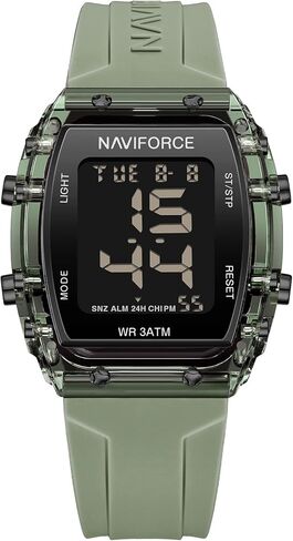 NAVIFORCE Digital Multi-Function Watch for Men,Fashion Waterproof Sports Women Watches and Mens,Colorful Silicone Band,Men's Gifts,Women's Gift in Saudi Arabia
