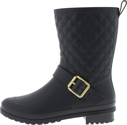 Capelli New York Ladies Matte, Quilted Shaft Mid-Calf Rain Boot in Kuwait