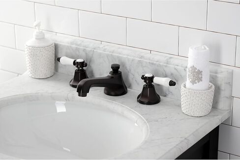 Kingston Brass KS4463BPL Bel-Air 8" Widespread Bathroom Faucet, Antique Brass in Saudi Arabia