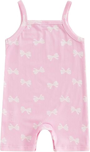 GOOCHEER Infant Baby Girl Summer Romper Jumpsuit Daisy Halter Sleeveless Bodysuit Summer One Piece Outfit in Kuwait
