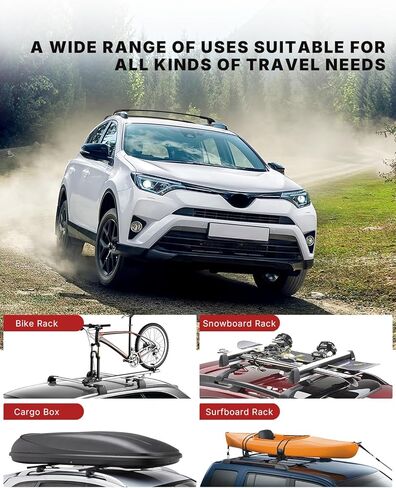 Richeer Roof Rack Cross Bars Fit for 2013-2018 RAV4, Aluminum Cross Bar for Cargo Racks Rooftop Luggage Bicycle Roof Bag in Kuwait
