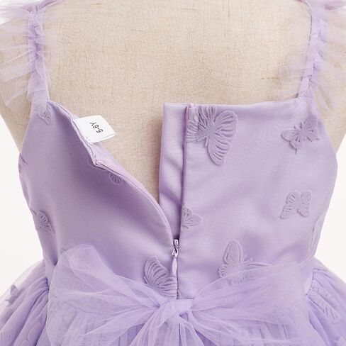 FYMNSI Toddler Baby Girl Butterfly Dress Princess Sleeveless Tulle Tutu Dress for Birthday Flower Girl Wedding Pageant Gowns in Saudi Arabia