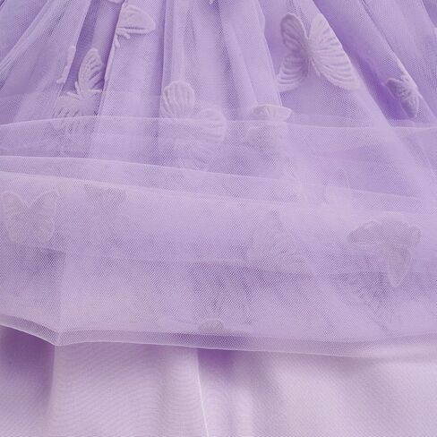 FYMNSI Toddler Baby Girl Butterfly Dress Princess Sleeveless Tulle Tutu Dress for Birthday Flower Girl Wedding Pageant Gowns in Saudi Arabia