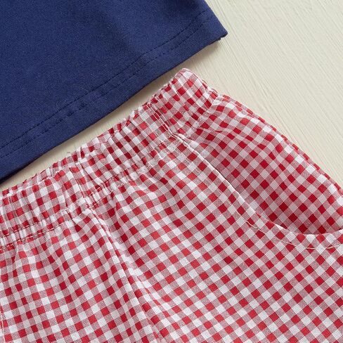 Toddler Baby Boy Summer Outfits Short Sleeve Fire Truck Embroidery T-Shirt + Short Pants 2Pcs Set Casual Clothes in Kuwait