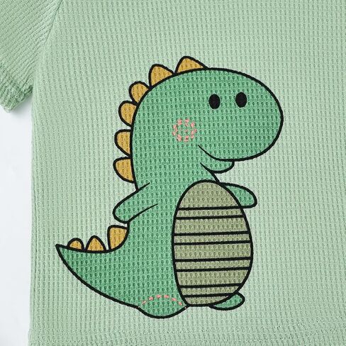 Baby Boy Clothes Toddler Summer Outfits Cute Dinosaur T-Shirt Tops + Casual Pocket Shorts Set 12 Months-4 Years Old in Saudi Arabia
