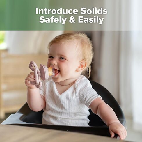 Haakaa Clover Baby Fruit Freeer Teether & Mini Freezer Nibber Tray-Mini Silicone Breastbancy Mould for Baby Beading Righting & Telf-Tefle in Kuwait