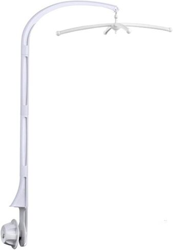 34 Inch Baby Crib Mobile Bed Bell Holder,Extra Long Crib Mobile Arm Nursery Mobile Arm Baby Mobile Hanger,Adjustable Holder Arm Bracket Nut Screw DIY Toy Decoration (34.6 inch) in Saudi Arabia