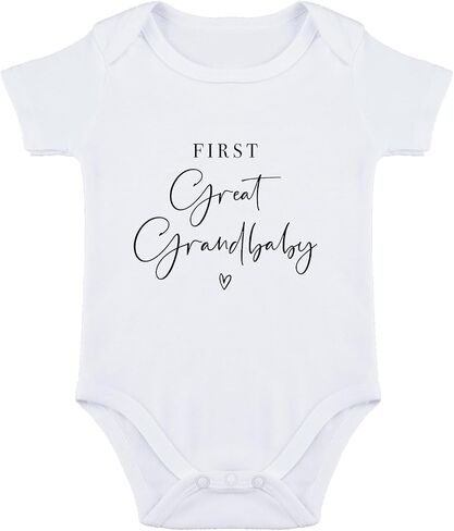 Frist Great Grandbaby Bodysuit for Baby Pregnancy Announcement for Promoted to Great Grandparents Bodysuit in Saudi Arabia